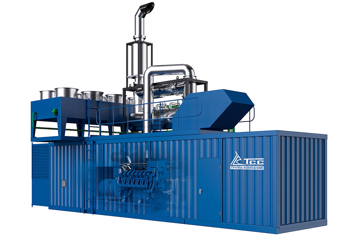 картинка Газопоршневая электростанция TSS GE-700 контейнерного исполнения