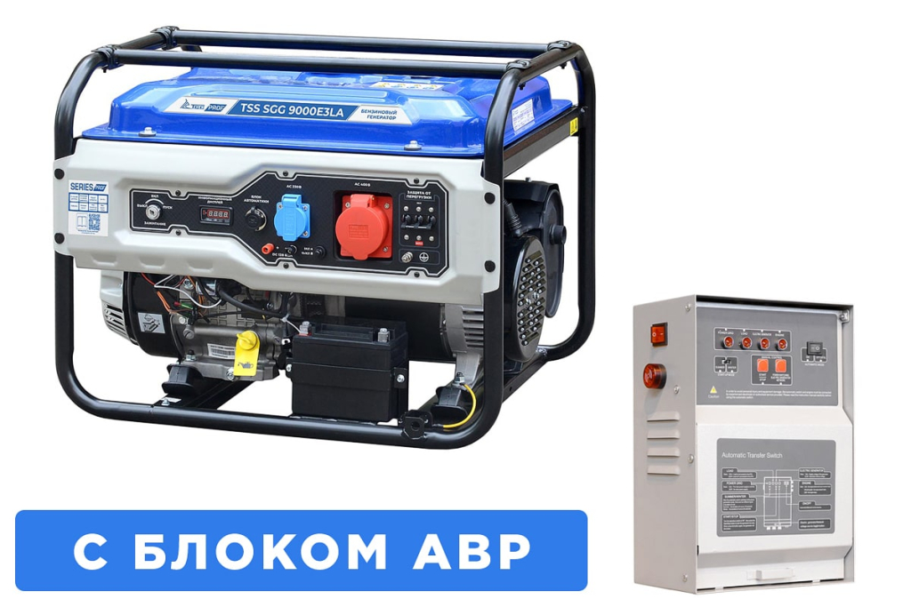 Бензогенератор ТСС SGG 9000E3LA с АВР 033530